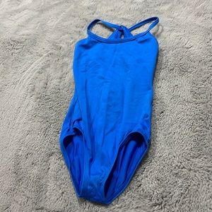 Royal blue ballet leotard from motion wear